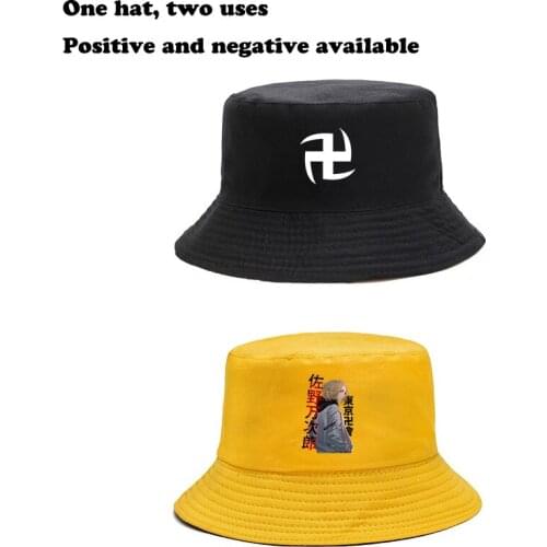 Tokyo Revengers Fishermans hat Hot Sale Anime Harajuku Men Women Sunhat Positive And Negative Available токийские мстители