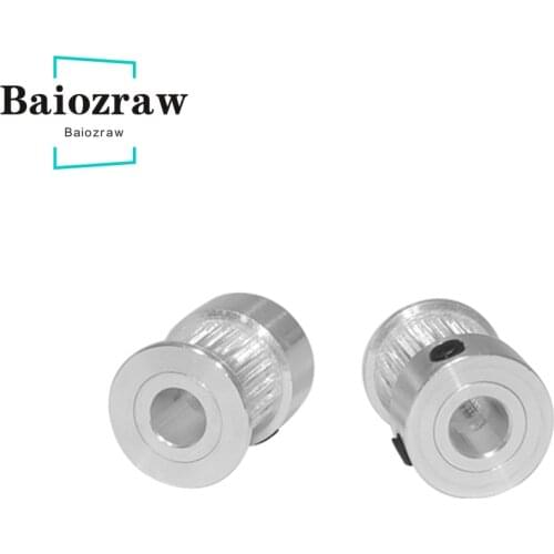 3D Printer Pulley Aluminum Timing Pulley 2GT 20teeth Bore 3.17mm-8mm Pulley for 2GT Belt Width 6/910/15mm K Type GT2 20T