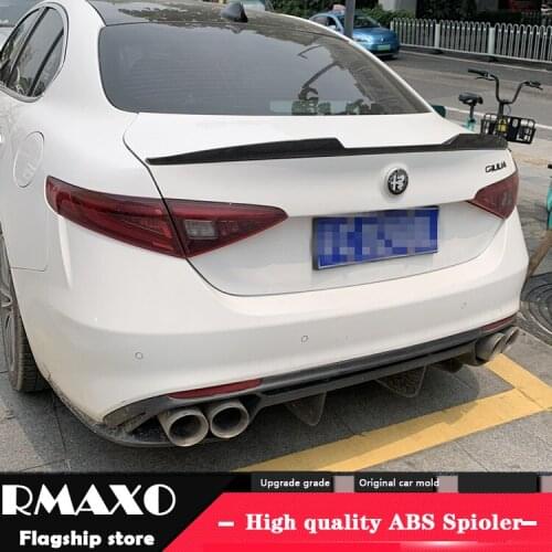 For Alfa Romeo Giulia Spoiler Carbon Fiber 2016-2019 Romeo Giulia Carbon Spoiler Car Rear Wing Spoiler