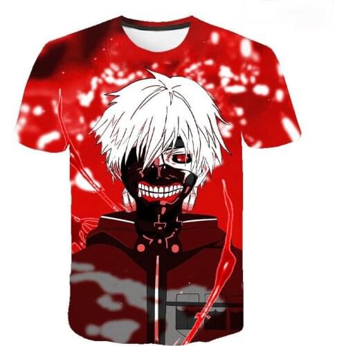Tokyo Ghoul Kids T Shirts Men Women Children Blood Shirts Casual Printed Horror Japan Anime Boy Girl Kids Tshirt Anime Clothes
