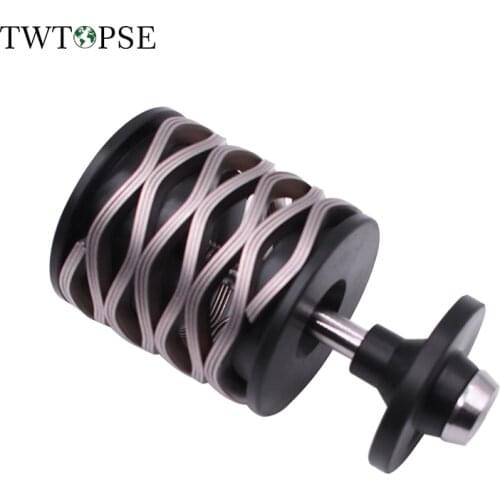 TWTOPSE Wave Spring Bicycle Rear Shock For Brompton Folding Bike Suspension 304 Stainless Steel Spring Titanium Bolts Bike Part