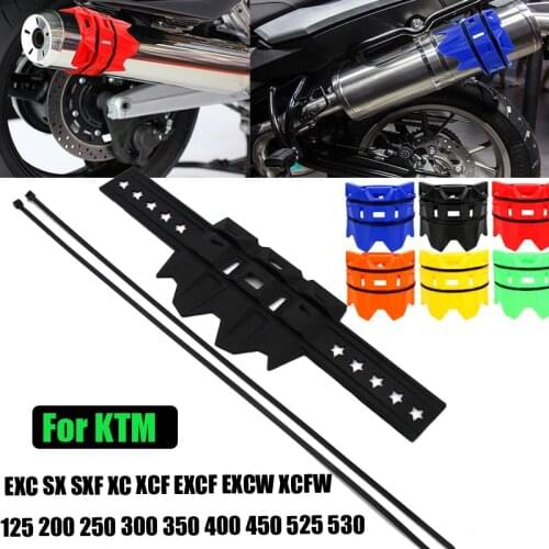 Exhaust Muffler Pipe Shield Protector Guard For EXC SX SXF XC XCF EXCF EXCW XCFW 125 200 250 300 350 400 450 525 530