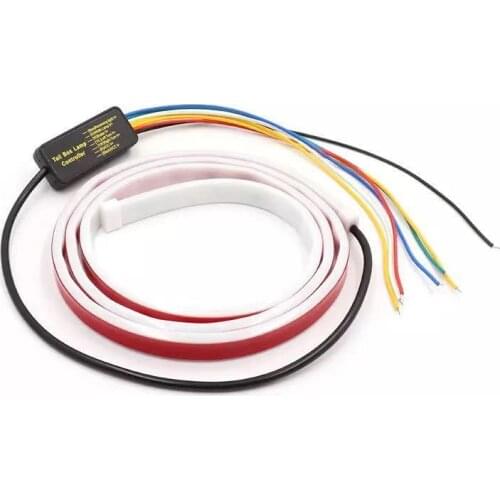 Amber Turn Signal Flow led trunk Strip light Tailgate luggage 12V Car Rear Lamp Dynamic Streamer Floating RGB led strip