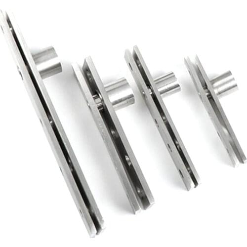 1pcs 270 Degree Rotation Axis 75/100/150mm Stainless Steel Up and Down Doors Rotating Hinges Location Shaft Hidden Pivot Hinge