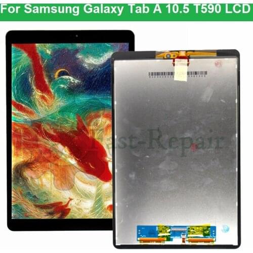 10.5'For Samsung Galaxy Tab A2 T590 T595 SM-T595 SM-T590 LCD Display Panel Screen Monitor Touch Screen Full Assembly Replacement