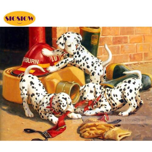 Dogs Diamond Painting Dalmatians Full Drill Square Dog Cross Stitch Diamond Embroidery Sale Animals Bead Picture Kits Home Decor