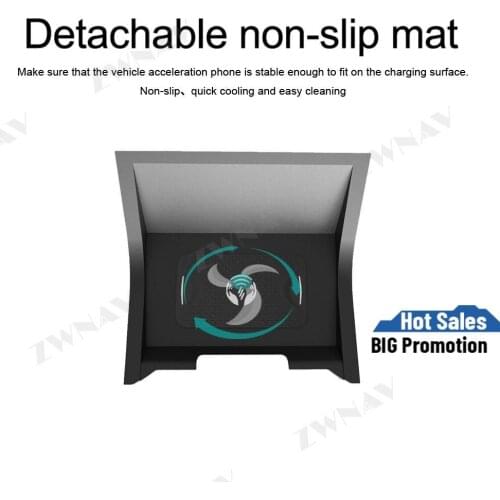 QI car Fast wireless charger For Land Rover Velar 2017-2019 Infrared Fast Wireless Charging Car Phone Holder for iphone/Samsung