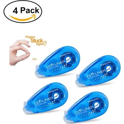 Sided 4pcs/Lot 6mm Mini Double Adhesive Dots Stick Roller, Permanent Adhesive Applicator, Glue Tape Dispenser