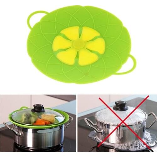 Unihome Cooking Tools Flower Silicone lid Spill Stopper Silicone Lid Cover For Pan 10" Free Shipping