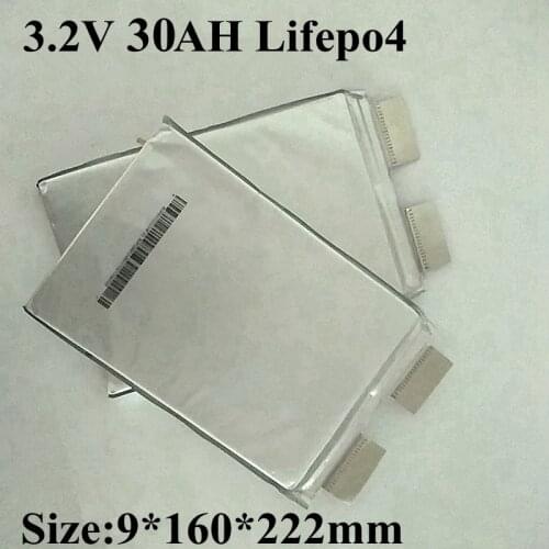 1pc 30Ah 3.2v Lifepo4 30ah Cells 8C 100A Discharge 30ah Lifepo4 Battery for 12v 30ah Battery Pack Diy Lithium Electric Bike 20ah