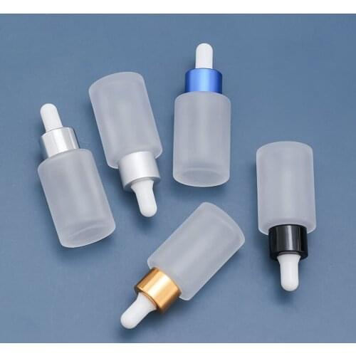 30ml Frosted Glass Dropper Bottles Glass Aromatherapy Liquid for Essential Massage Oil Pipette Refillable Bottles 50PCS/lot