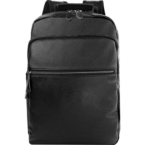 Mens Genuine Cow Leather Backpack Male Laptop School Bag High Quality Men Daypacks Korea Style Casual male Travel Rucksack Bag