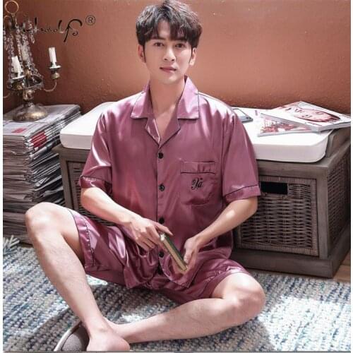 Lovers Pyjamas Women Silk Satin Pajama Sets Couple Pajamas For Women Sleepwear Sets Pijama Mujer