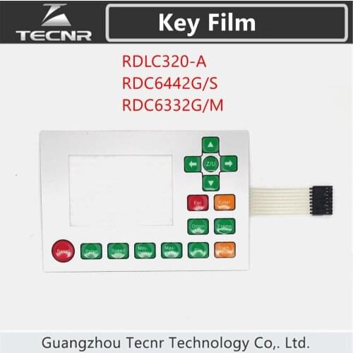 Ruida RDLC320-A RDC6332G RDC6332M RDC6442S RDC6442G Key Film Keyboard Mask Membrane Switch