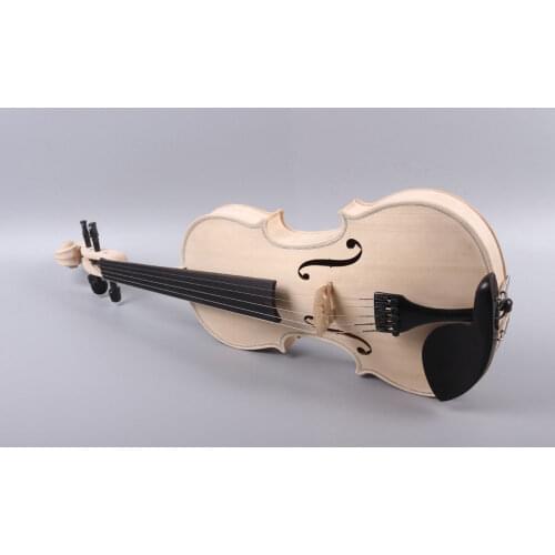 Yinfente 5string Violin 4/4 Unfinished Violin Ebony Fittings Flame Maple Spruce Wood Free Case Bow