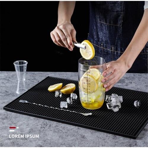 Various Sizes Soft PVC Customized Silicone Rubber Bar Mat