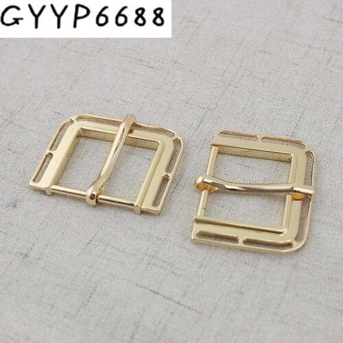 2pcs 30pcs 30mm adjusting Hollow pin buckle screw brass metal belt buckle for DIY dog collars bags purse belt accessories