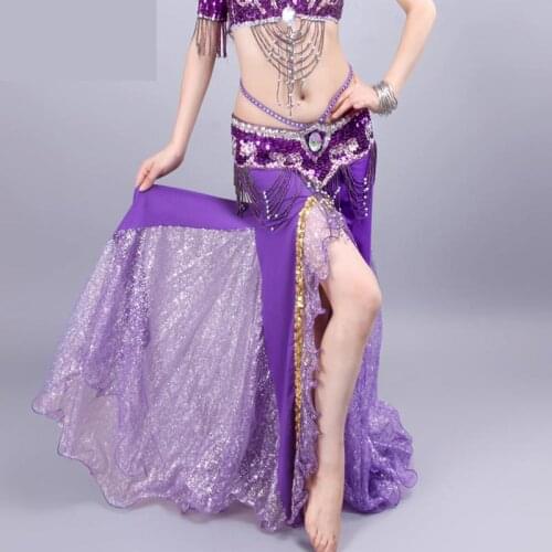 Luxury Belly Dance Performance Skirt Performance Split Buttock Fishtail Skirt Long Skirt