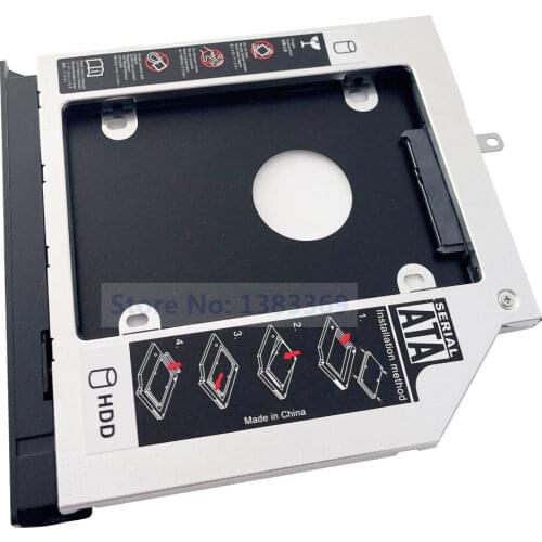 SATA 2nd Hard Drive SSD HDD Module Caddy Frame Adapter for Lenovo Thinkpad L560 L570 With Bezel and Bracket