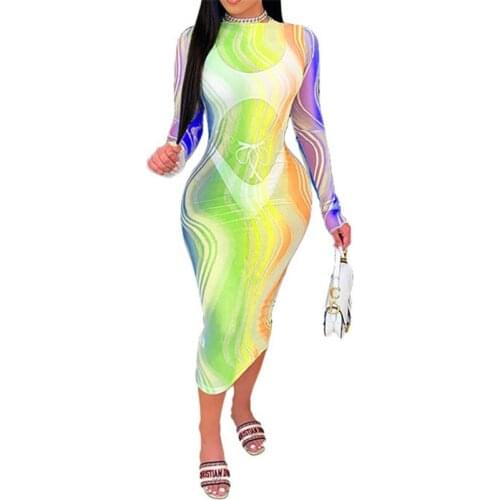 Chiffon Dress Woman Long Sleeve Beach Cover Ups for Swimwear Women Colorful Slim O-neck Dresses Bikini Vintage Sarong Beachwear