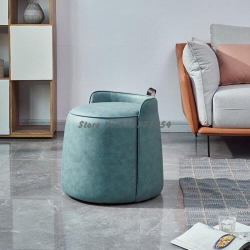Nordic Shoe Changing Stool Entrance Living Room Light Luxury Sofa Stool Creative Net Red Dressing Table Small Stool Sitting Pier