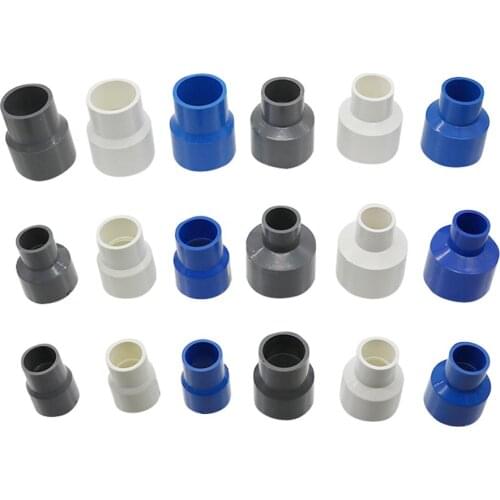 25 to 20mm 40to 32mm 40/32 to 20/25mm PVC Straight Reducing Connectors Pipe Reducer Adapter Irrigation Water Pipe Fittings 1Pc
