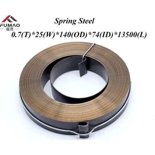 Custom springs steel constant force spiral springs 0.7(t)*25(w)*140(OD)*74(ID)*13500mm out diameter