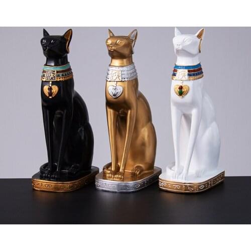 Mysterious Egypt Plutus cat Resin furnishing Lucky cats home decoration accessories for living room The ancient Egyptian