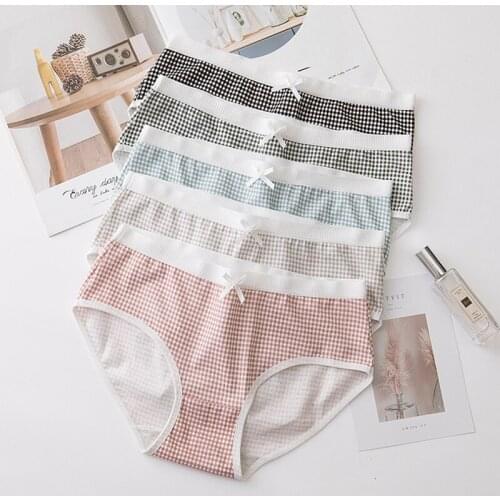 M-XXL Womens Cotton Panties Sexy Lingerie Lattice Underwear Female Casual Solid Girls Briefs Ladies Intimate Underpants Panty
