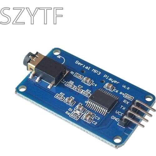 YX6300 UART TTL Serial MP3 Music Player Module Micro SD / SDHC3.2-5.2V