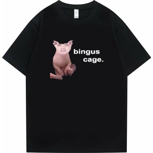 Funny Nick Bingus Cage Print Tshirt Michael Scott Homage The Office Men T-shirt Tv Series Dwight SchruteJim Halpert Tees Tops