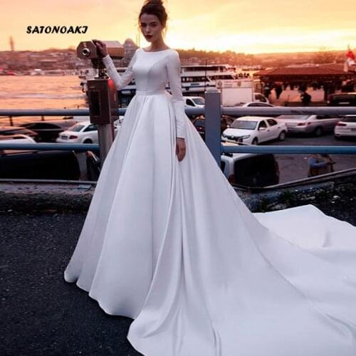 Boho Long Sleeve Wedding Dress 2020 for Women Vintage Princess Beach Bride Gown Vestido De Novia Robe Mariage Online Shop India