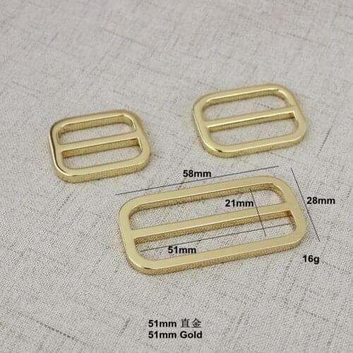 10pcs 100pcs 26mm 31mm 51mm High quality Bags Handbags long shoulder strap Webbing adjustment buckle Suspenders Slider Welded