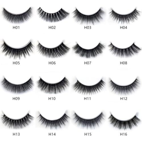 13 different styles 5 pair100% real 3d mink soft lashes, natural wispy Fluffy false eyelashes makeup long lashes extension