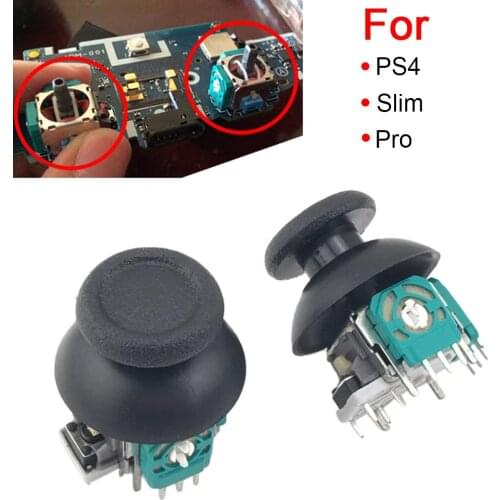2set For Sony Playstation 4 Handle 3D Thumb Joystick Left And Right Rocker For Sony PS4/PS4Slim/Pro Thumb Rocker Replacement PS4