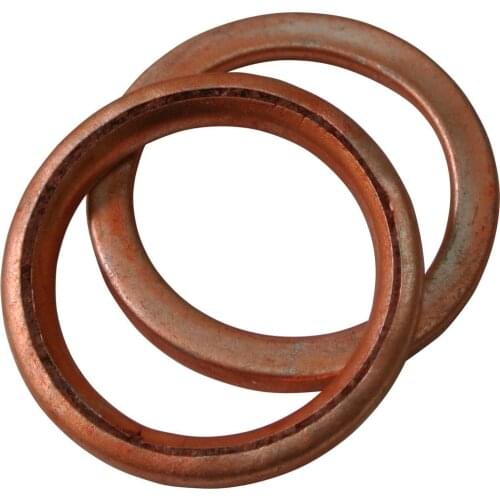 2pcs 32mm Copper Exhaust Gasket For 110cc 125cc 140cc PIT Quad Dirt Bike ATV