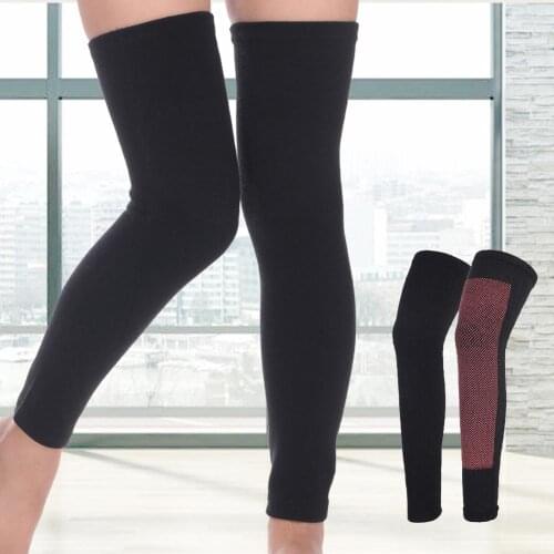 2Pcs Winter elastic stripe sports lengthen knee pad Self-Heating Arthritis Protector Warm Thermal Knee Brace Pad Sleeve