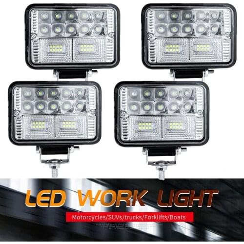 4" 78W Square CAR LED Light Bar/Work Light 12V 24V for Cars Off Road Tractor Boat 4x4 Atv Spot Beam LED Worklight Trucks