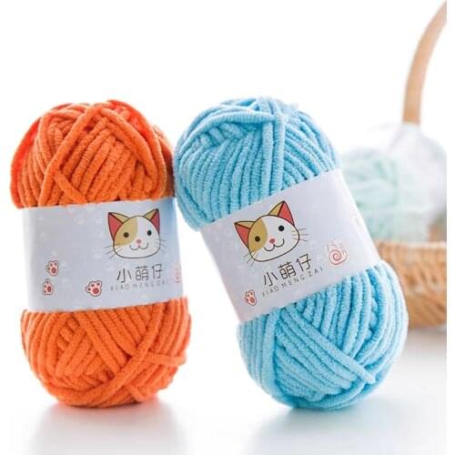 50g/Ball 600cm Handmade DIY Knitting Yarn Wool Line Baby Scarf Hat Soft Thickness Line Crochet Yarn For Knitting Wholesale