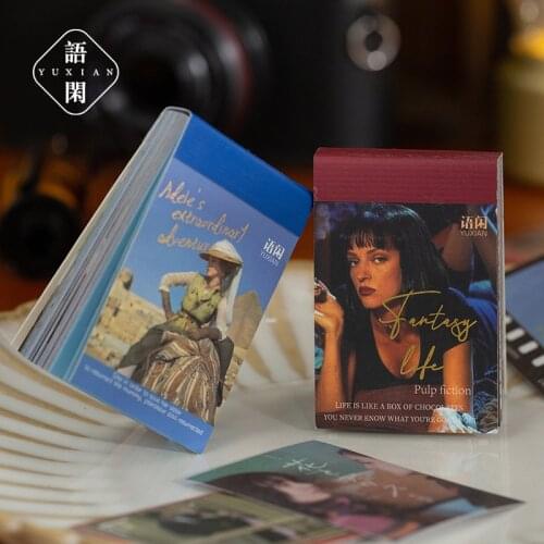 50 sheets/pack Cloud Cinema Series Stationery Stickers Aesthetic Travel Book Cute Craft Diary Ablum Planner Journal Scrapbooking