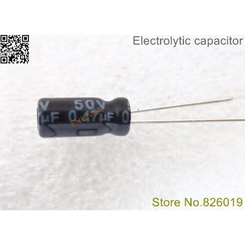 50V 0.47UF 5*12 aluminum electrolytic capacitor 0.47uf 50V 20