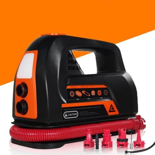 Car air pump double cylinder high pressure SUP paddle board car tire kayak electric air pump inflatable bed swimming ring