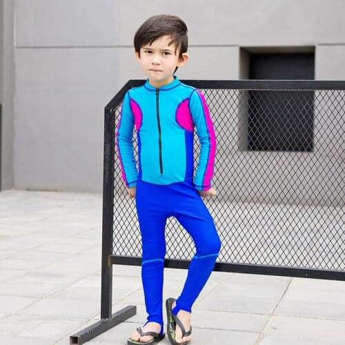 New 2019 Swimsuit For Children Child Swimwear Piece Boys Girl Diving Swimming Suit Kids Wetsuit Kids Diving Suit Long Swim