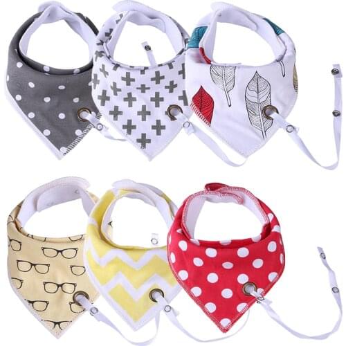Baby triangle towel cotton double-layer saliva towel bib baby bib baby girl clothes baby stuff