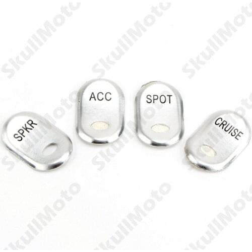 Chrome Motorcycle Switch Cover Brushed Rocker Covers Case For Harley Touring Electra Glide Tri Glide FLHTCU '96-'13 FLTR FLHT