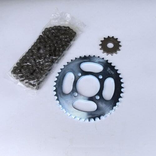 For suzuki Motorcycle parts sprocket set GS125 large tooth / small tooth / chain set GN125 set chain 125cc 428H 43T-14T 116L