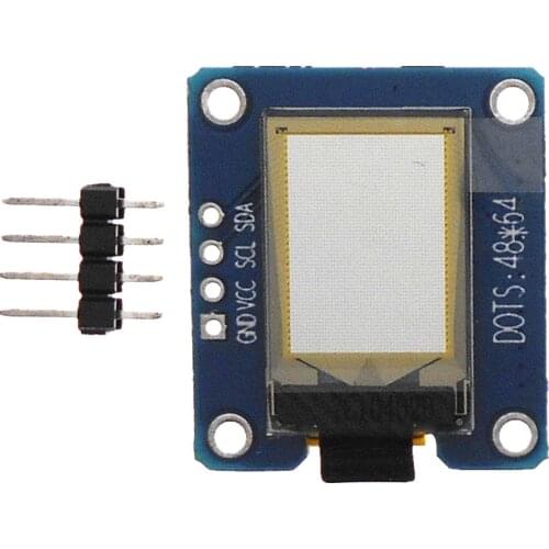 I2C 4pin 0.71 inch OLED display module 64*48 LCD IIC interface I2C SSD1306
