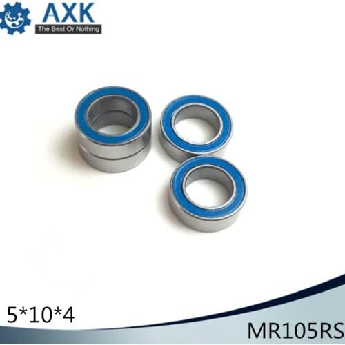 MR105RS Bearing ABEC-3 (10PCS) 5*10*4 mm Miniature MR105-2RS Ball Bearings RS MR105 2RS With Blue Sealed L-1050DDU