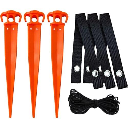 Garden Stakes Kit with Tree Strap Plant Support Fixed Tree Stump Farm Tool