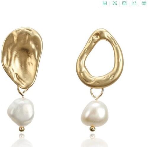 New Arrival Favorite Pearl Earrings Natural White Freshwater Pearls Gold Color Silver Earring Fine Jewelry Charming Women Gift